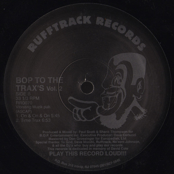 B.O.P. : Bop To The Trax's Vol. 2 (12")
