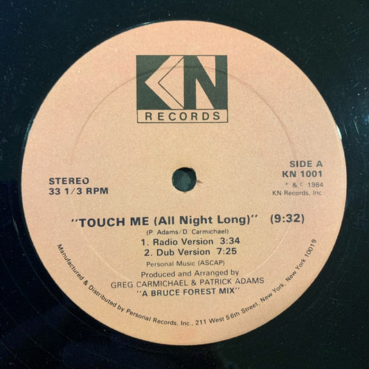 Wish (3) Featuring Fonda Rae : Touch Me (All Night Long) (12")