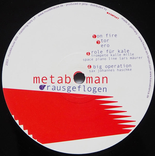 Metaboman : Rausgeflogen EP (12", EP)