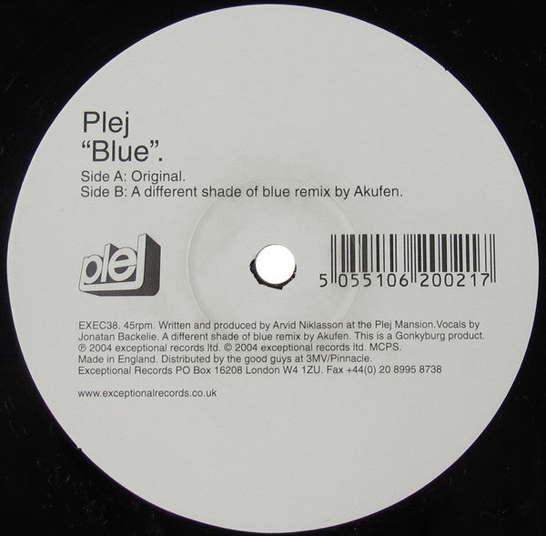 Plej : Blue (12")