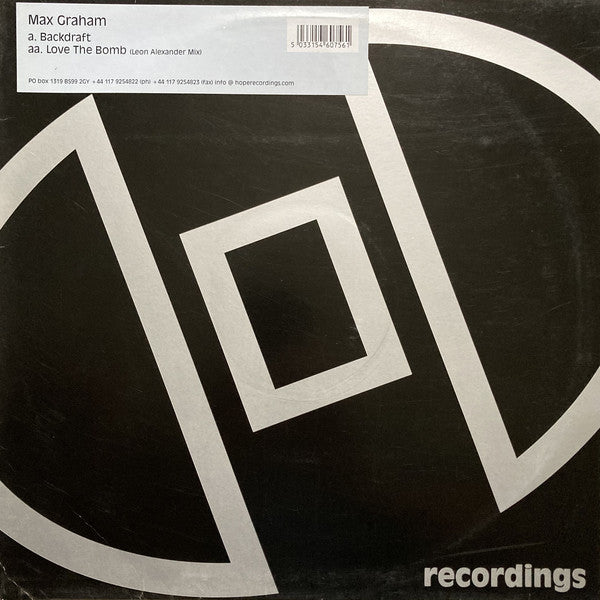 Max Graham : Backdraft (12")