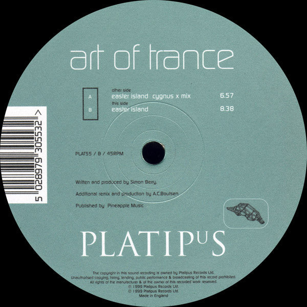 Art Of Trance : Easter Island (12")