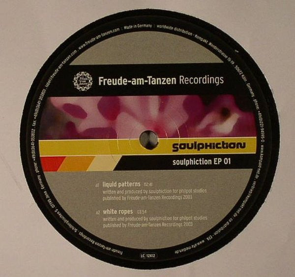 Soulphiction : Soulphiction EP 01 (12", EP)