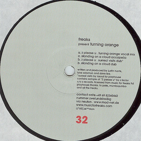 Freaks : Turning Orange (12")