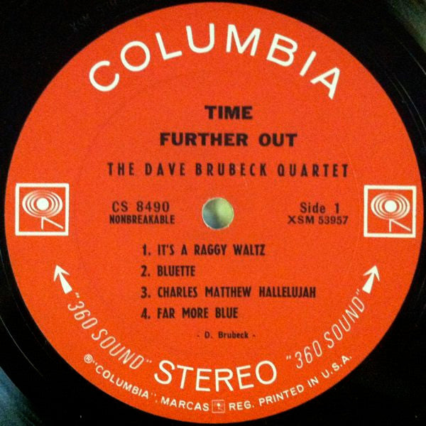 The Dave Brubeck Quartet : Time Further Out (Miro Reflections) (LP, Album, RE, San)