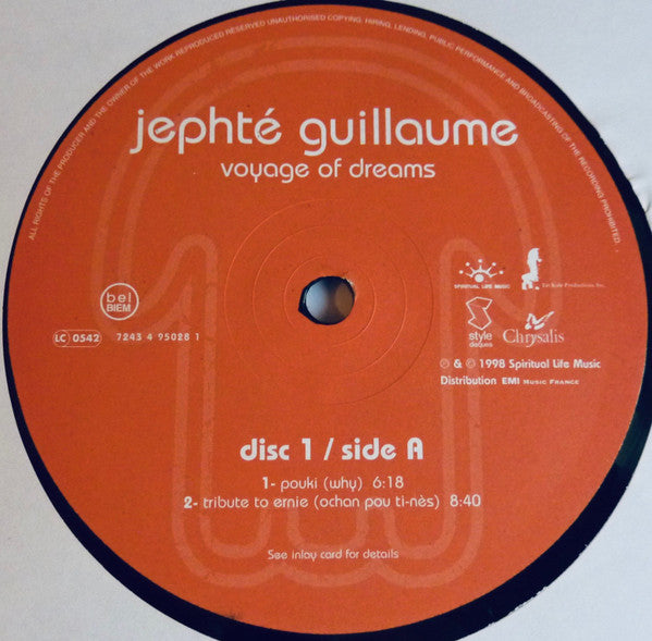 Jephté Guillaume : Voyage Of Dreams (3xLP, Album)
