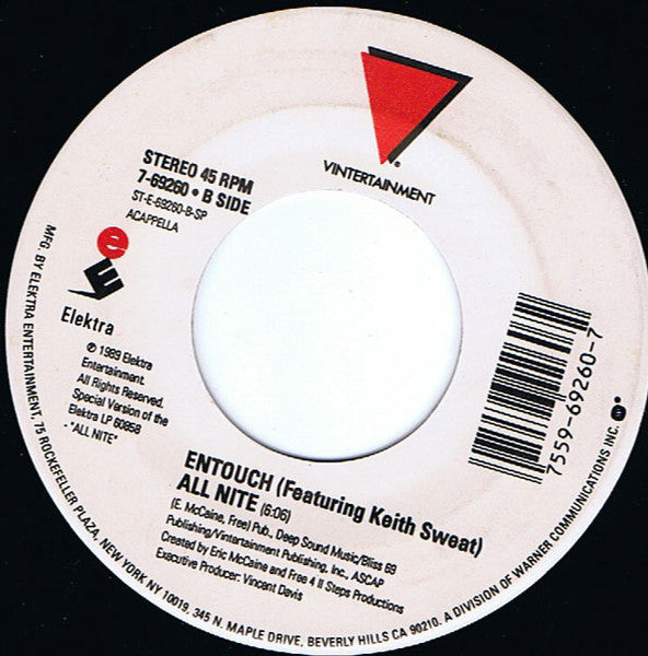 Entouch (2) Featuring Keith Sweat : All Nite (7")