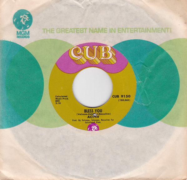 Act IV : Bless You (7")