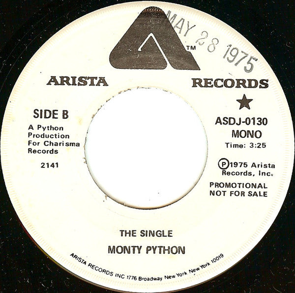 Monty Python : The Single (7", Single, Mono, Promo, NAM)