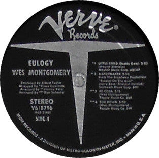 Wes Montgomery : Eulogy (LP, Album, Comp)