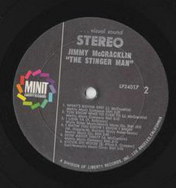 Jimmy McCracklin : The Stinger Man (LP, Album)