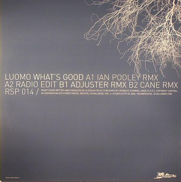 Luomo : What's Good (12")