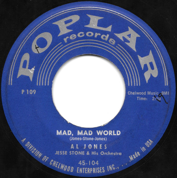 Al Jones (6) : Mad, Mad World (7")