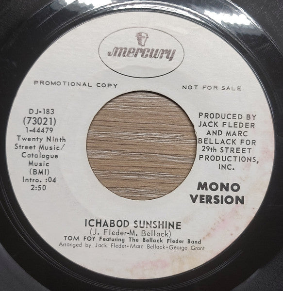 Tom E. Foy featuring  The Bellack Fleder Band : Ichabod Sunshine (7", Mono, Promo)