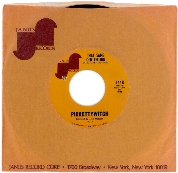 Pickettywitch : That Same Old Feeling  (7", Single, Styrene)
