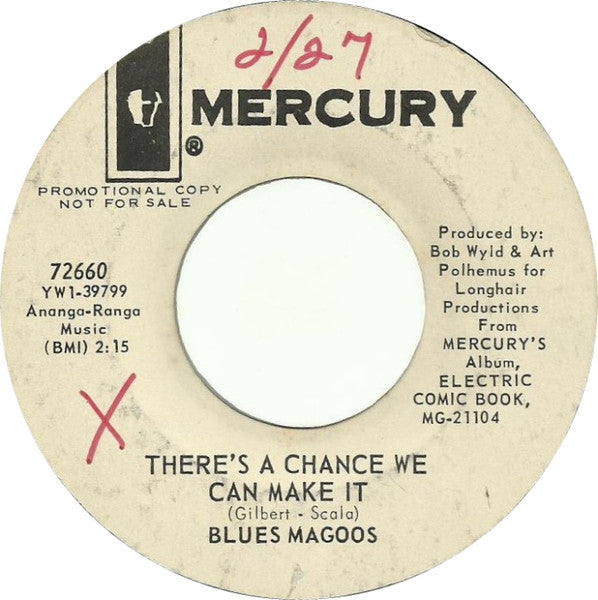 Blues Magoos : Pipe Dream / There's A Chance We Can Make It (7", Single, Styrene)