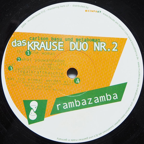Das Krause Duo Nr.2* : Rambazamba (12")
