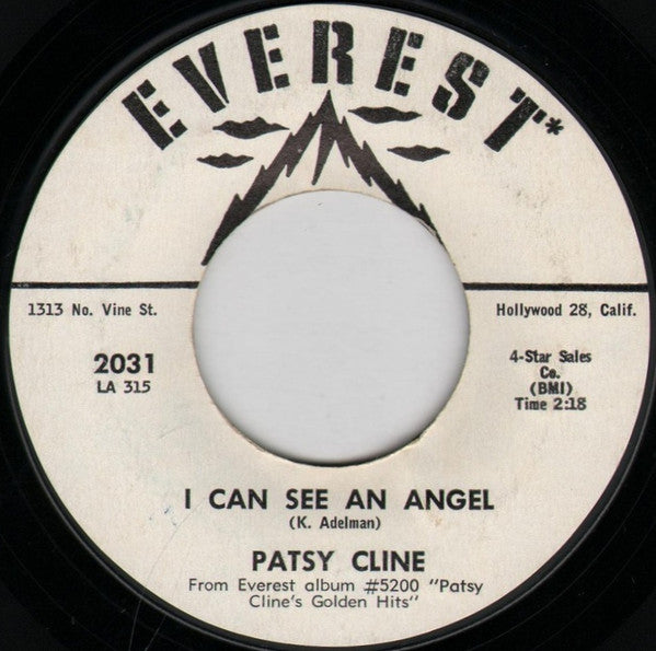 Patsy Cline : I Can See An Angel (7")