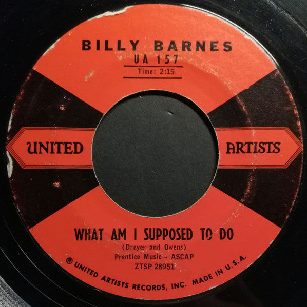 Billy Barnes (3) : I'm Coming To See You (7", Single)