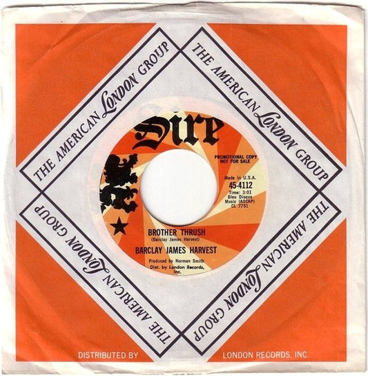 Barclay James Harvest : Brother Thrush / Poor Wages (7", Single, Promo)