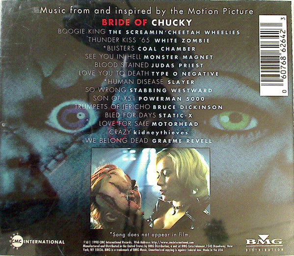 Various : Bride Of Chucky (Music From And Inspired By The Motion Picture) (CD, Comp)