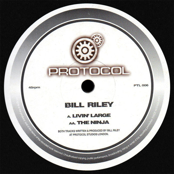 Bill Riley : Livin' Large / The Ninja (12")