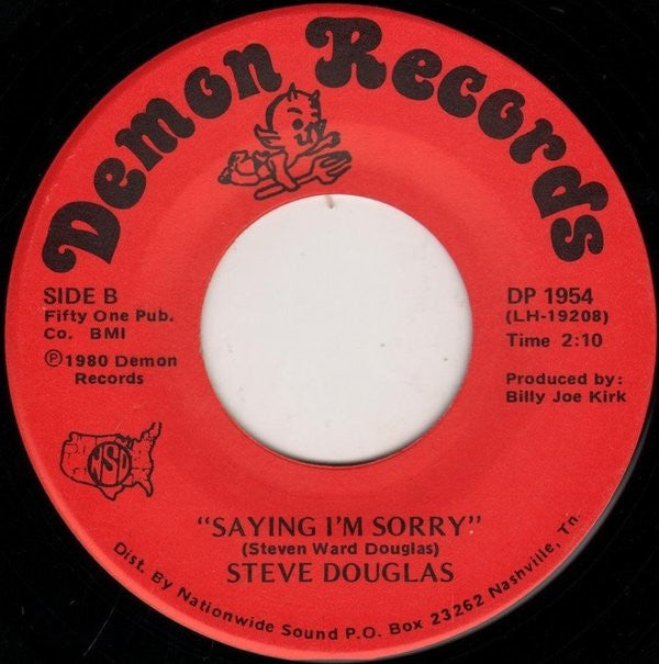 Steve Douglas (5) : This Is True / Saying I'm Sorry (7")