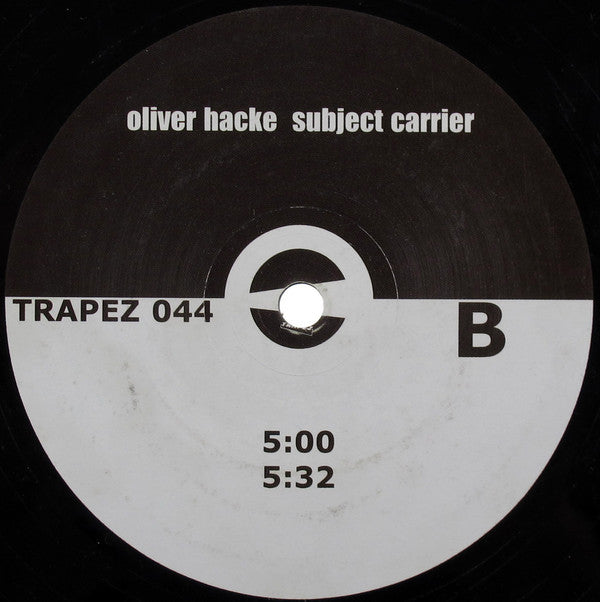 Oliver Hacke : Subject Carrier (2x12", Album)