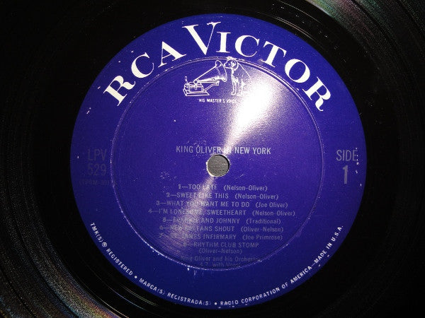 King Oliver And His Orchestra* : King Oliver In New York (LP, Comp)