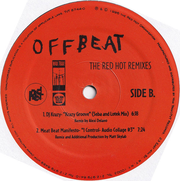 Various : Offbeat. The Red Hot Remixes (12")