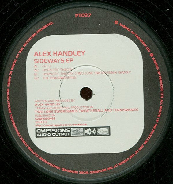 Alex Handley : Sideways EP (2x12", EP)