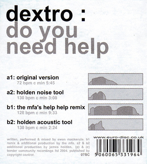 Dextro : Do You Need Help (12")
