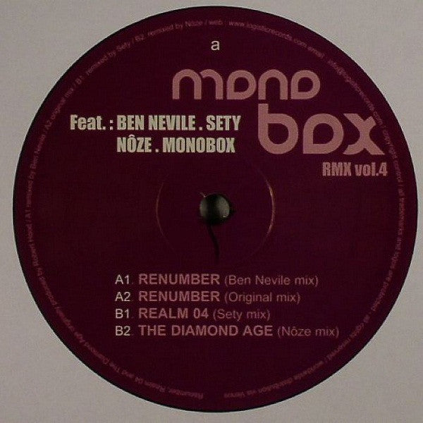 Monobox : Monobox RMX vol.4 (12")