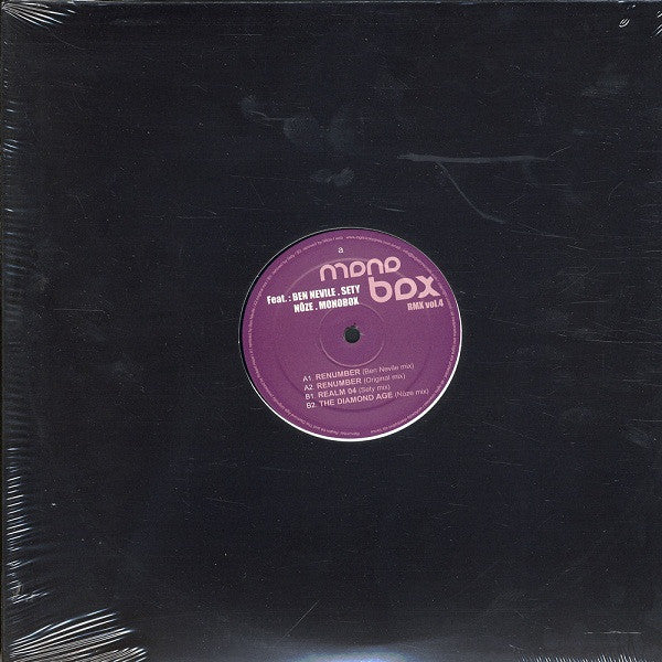 Monobox : Monobox RMX vol.4 (12")