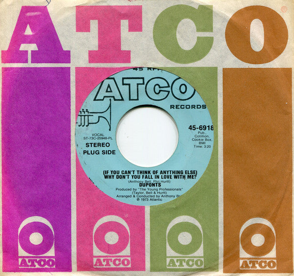 Duponts : (If You Can't Think Of Anything Else) Why Don't You Fall In Love With Me? (7", Promo, PL)