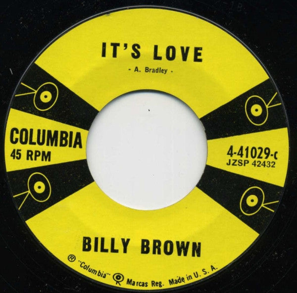 Billy Brown (8) : Did We Have A Party / It's Love (7", Single)