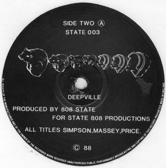 808 State : Let Yourself Go / Deepville (12", Bla)