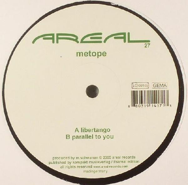 Metope : Libertango / Parallel To You (12")
