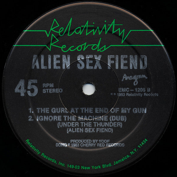 Alien Sex Fiend : Ignore The Machine (12", Single)