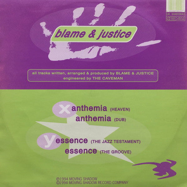 Blame & Justice : Anthemia / Essence (12")