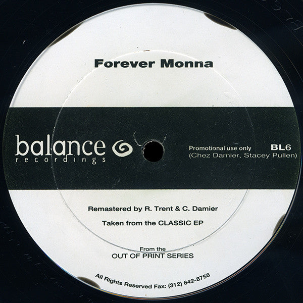 Chez Damier, Stacey Pullen : Forever Monna (12", Promo)