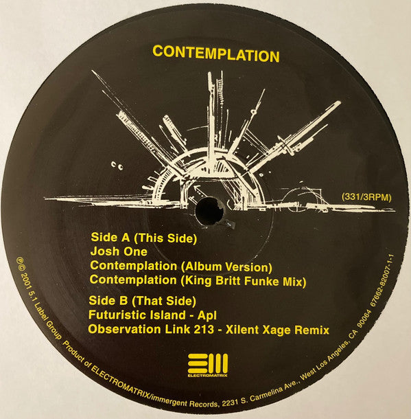 Various : Contemplation (12")