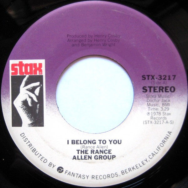 The Rance Allen Group : I Belong To You / The Wheel Of Life (7", Single)