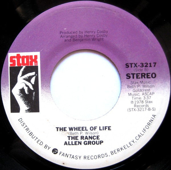 The Rance Allen Group : I Belong To You / The Wheel Of Life (7", Single)