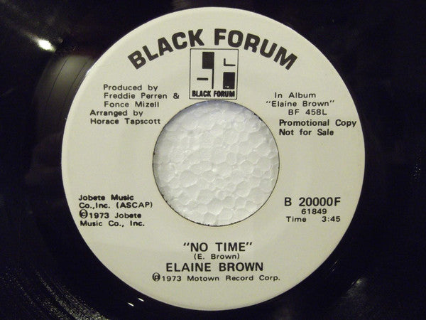 Elaine Brown : Until We're Free (7", Promo)