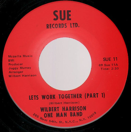 Wilbert Harrison : Let's Work Together (7", Single, Red)