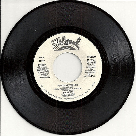 Bebu Silvetti : Voyage Of No Return (7", Single, Promo, Styrene)