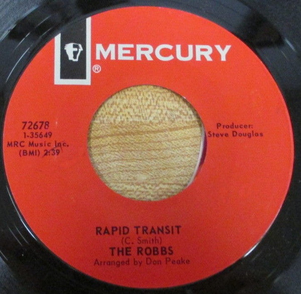 The Robbs : Rapid Transit (7", Single, Styrene)