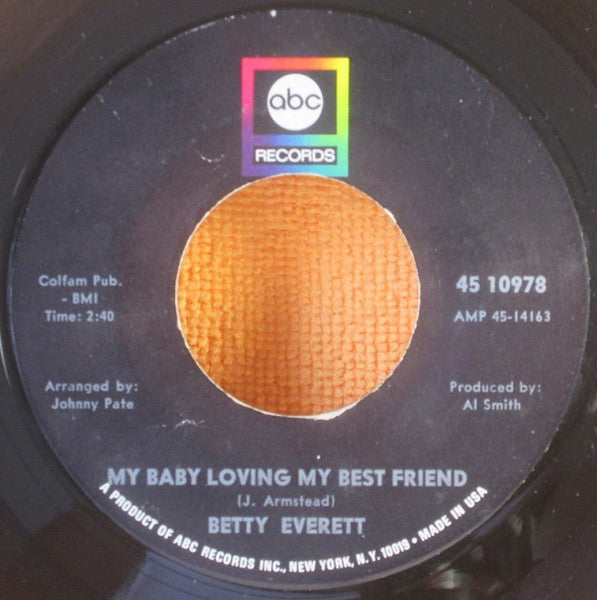 Betty Everett : I Can't Say / My Baby Loving My Best Friend (7")
