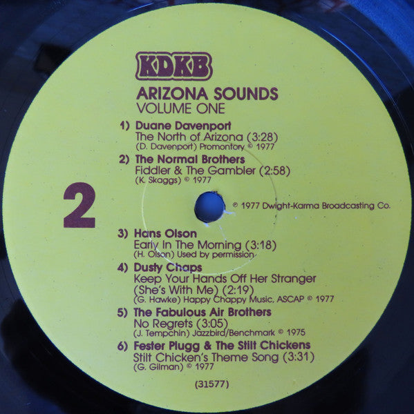 Various : Arizona Sounds Volume One (LP, Comp)